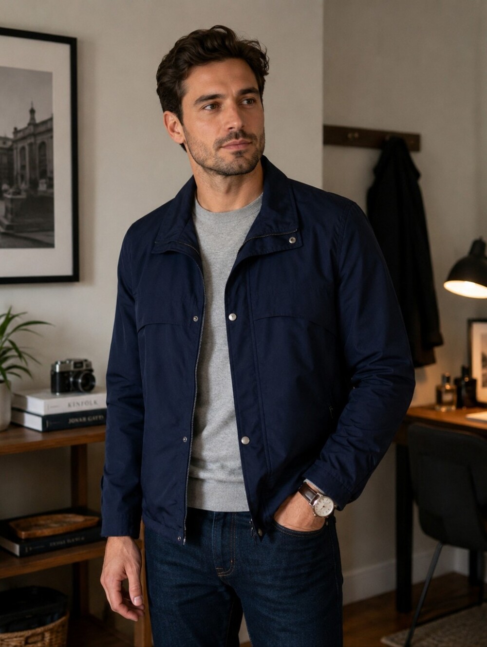 Navy Blue Lightweight Retreat Jacket Size M/M